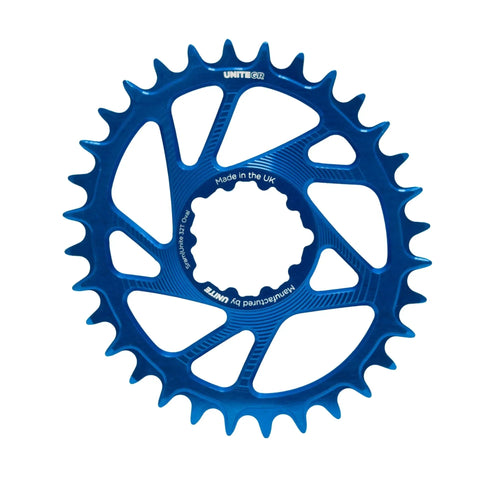 GRIP RING V2, SRAM DM, OVAL 32T - BLUE